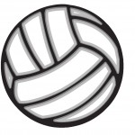 Vector Group of Six Volleyball Ball Illustrations